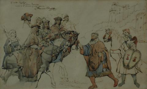 Primera imagen del registro Entrega de las llaves de Granada a los Reyes Católicos