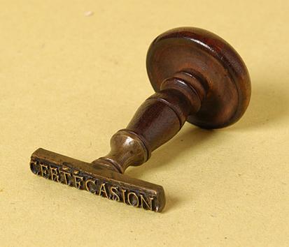 Primera imagen del registro Sello (artefacto de identificación)