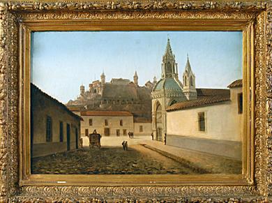 Primera imagen del registro Vista del cerro Santa Lucía desde la calle Carmen