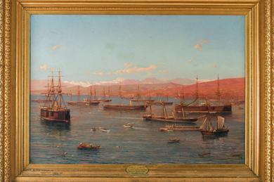 Primera imagen del registro La Escuadra Chilena en 1879