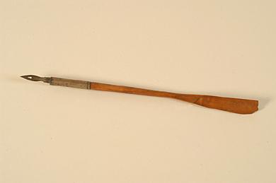 Primera imagen del registro Pluma que perteneció a Benjamín Vicuña Mackenna