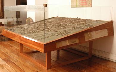 Primera imagen del registro Maqueta de Santiago hacia 1820