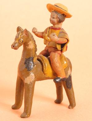 Primera imagen del registro Huaso a caballo con cacho con chicha
