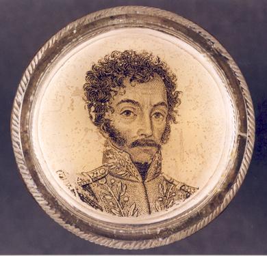 Primera imagen del registro Miniatura del retrato de Simón Bolivar