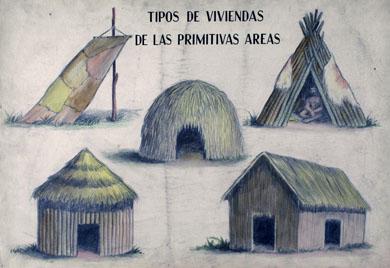 Primera imagen del registro "Tipos de viviendas de las primitivas áreas"