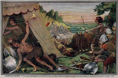 Primera imagen del registro Galería Histórica - Muerte de Lautaro