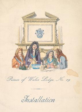 Primera imagen del registro Menú Prince of Wales