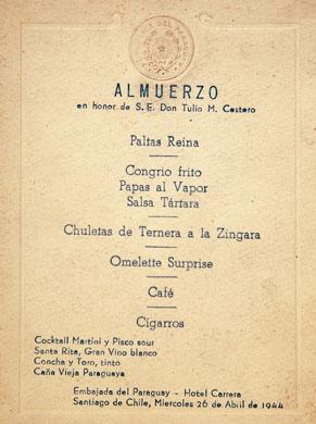 Primera imagen del registro Menú a Tulio M.Cestero