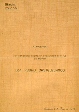 Primera imagen del registro Menú a Pedro Castelblanco