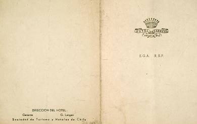 Primera imagen del registro Menú Hotel Carrera