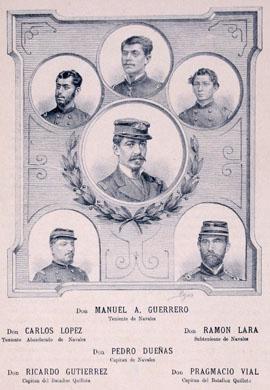 Primera imagen del registro Retratos de Manuel Guerrero,Carlos López,Ramón Lara,Pedro Dueñas,Ricardo Gutiérrez,Pragmacio Vial
