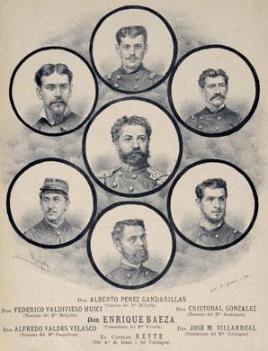 Primera imagen del registro Retrato del militar Enrique Baeza y otros