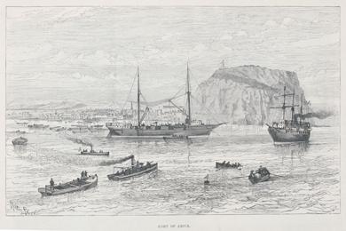 Primera imagen del registro Port of Arica.Puerto de Arica