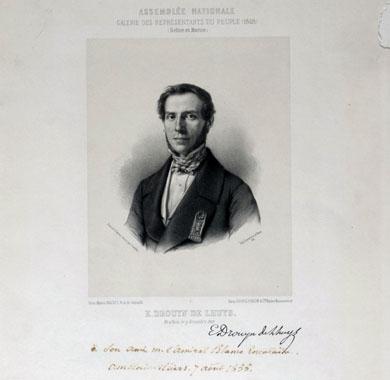 Primera imagen del registro Retrato de E.Drouyns de Lhuys