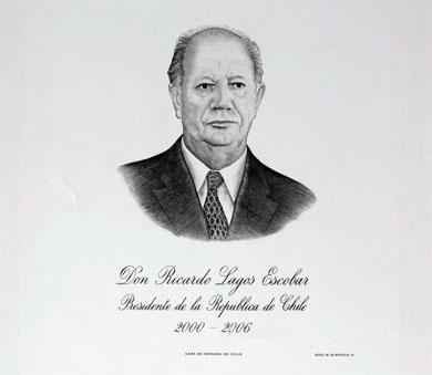 Primera imagen del registro Retrato del Presidente Ricardo Lagos Escobar