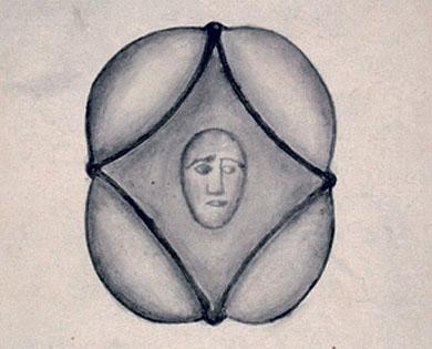 Primera imagen del registro Rostro con elementos geométricos