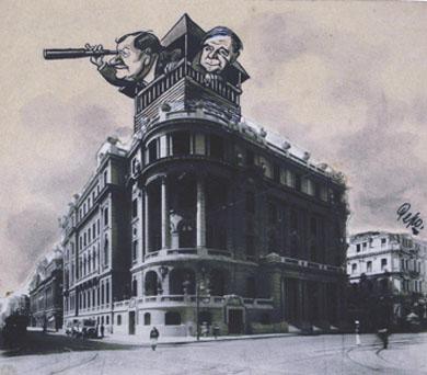 Primera imagen del registro Don Arturo Alessandri Palma en el edificio del Club de La Unión