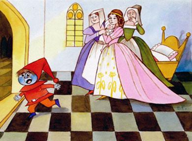 Primera imagen del registro Tres mujeres y duende rojo