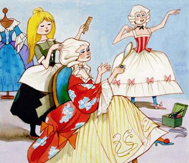 Primera imagen del registro Escena con tres mujeres