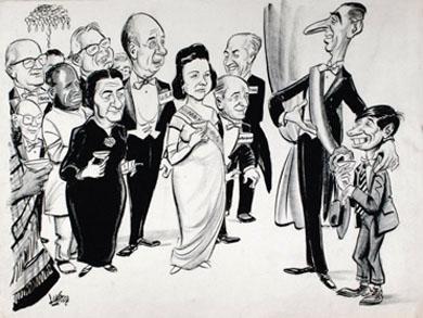 Primera imagen del registro Presidente Frei y personajes