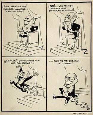 Primera imagen del registro Caricatura a Gabriel González Videla
