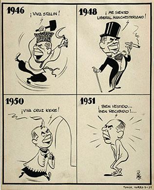 Primera imagen del registro Caricatura a Gabriel Gonzalez Videla