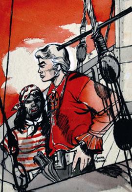 Primera imagen del registro Revista Simbad- Piratas en barco