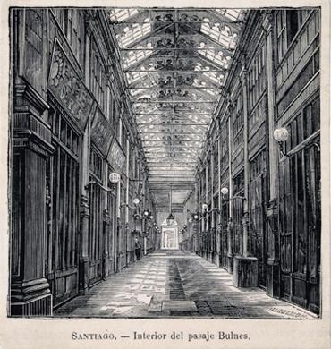Primera imagen del registro Interior del pasaje Bulnes