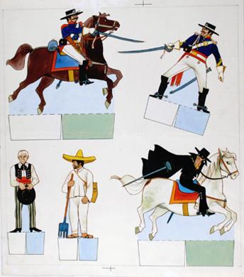 Primera imagen del registro Personajes recortarles de El Zorro