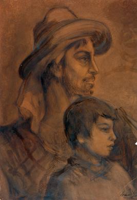 Primera imagen del registro Retrato de un hombre y un niño.