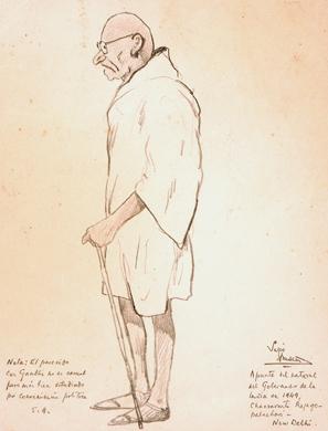 Primera imagen del registro Retrato del Gobernador de La India Chacravarti Rajago