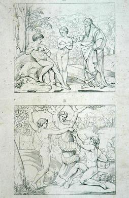 Primera imagen del registro Escenas Bíblicas, La Creación de la Mujer/La Tentación