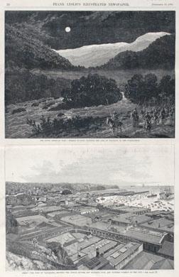 Primera imagen del registro The South American war - Chilean cavalry crossing the pass of Uspallata.
