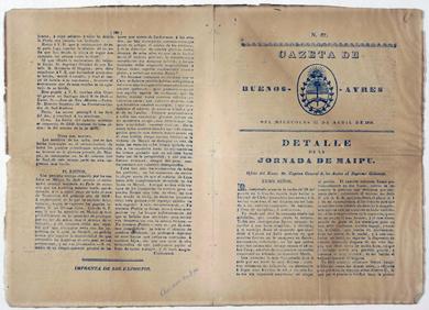 Primera imagen del registro Gazeta de Buenos Aires