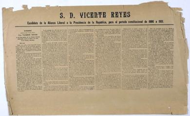 Primera imagen del registro Discurso de Vicente Reyes