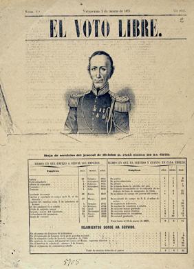 Primera imagen del registro El voto libre-José María de la Cruz