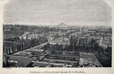 Primera imagen del registro Vista de Santiago desde Cerro Blanco