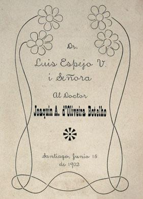 Primera imagen del registro Menú a Joaquín A. d'Oliveira Botelho
