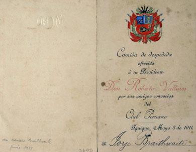 Primera imagen del registro Menú a Roberto Vallines