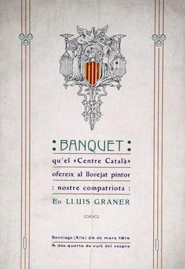 Primera imagen del registro Menú banquete a Lluis Graner