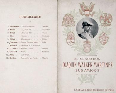 Primera imagen del registro Menú a Joaquín Walker Martínez