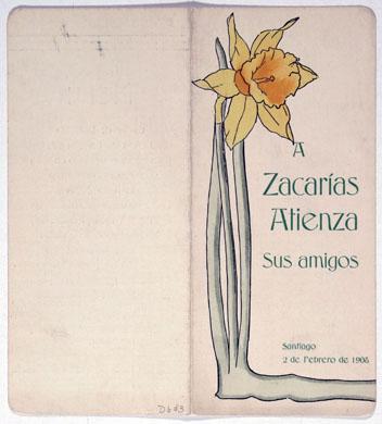 Primera imagen del registro Menú a Zacarías Atienza