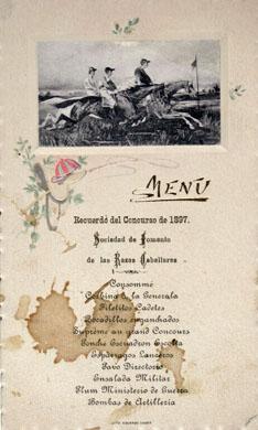 Primera imagen del registro Menú Recuerdo del Concurso de 1897