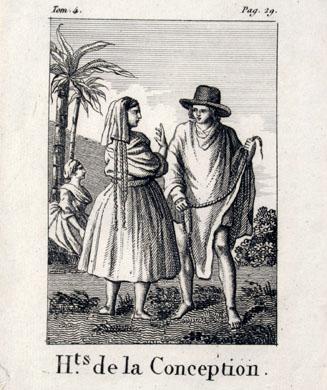 Primera imagen del registro Habitans de la Conception. Habitantes de La Concepción..