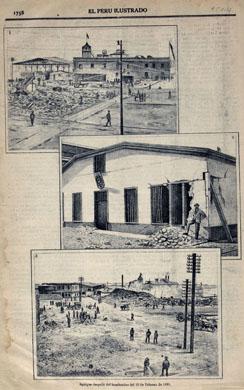 Primera imagen del registro Iquique después del Bombardeo