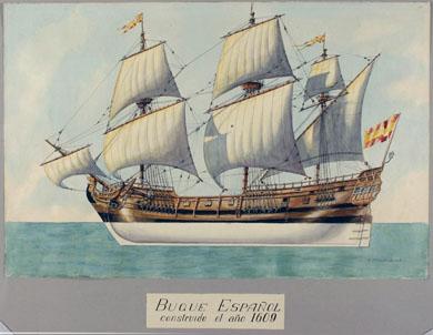 Primera imagen del registro Buque Español construído el año 1609