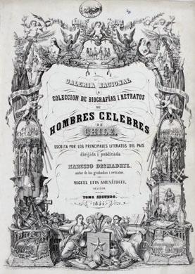 Primera imagen del registro Portada de la Galería Nacional de Hombres célebres
