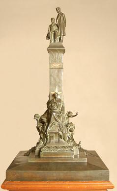 Primera imagen del registro Maqueta del monumento a Manuel Montt y Antonio Varas