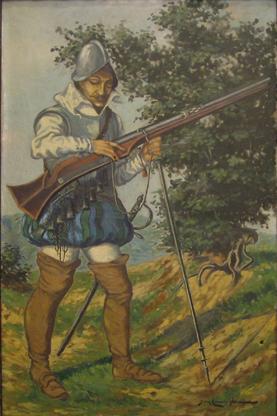 Primera imagen del registro Soldado con coraza y fusil
