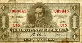 Primera imagen del registro Un Boliviano